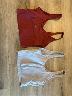 Lululemon Everyday Sports Bras - Burgundy & Light blue